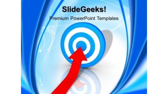 Arrow And A Target Mark Competition PowerPoint Templates And PowerPoint Themes 1012 Arrow And A Target Mark Competition PowerPoint Templates And PowerPoint Themes 1012