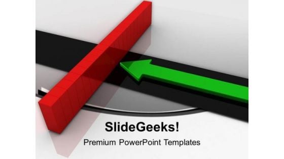 Arrow And Wall Success PowerPoint Templates Ppt Background For Slides 1112 Arrow And Wall Success PowerPoint Templates Ppt Background For Slides 1112