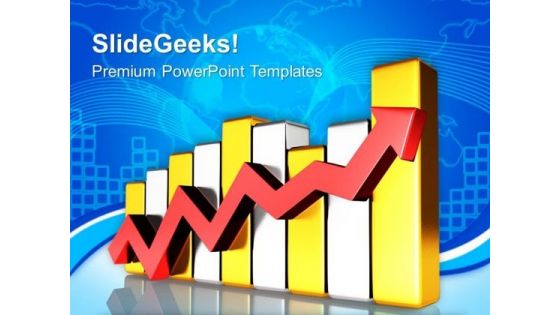 Arrow Bar Graph Business PowerPoint Templates And PowerPoint Themes 0612