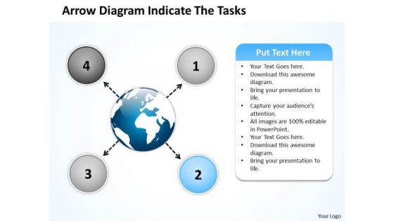 Arrow Diagram Indicate The Tasks Circular Flow Layout Process PowerPoint Slide