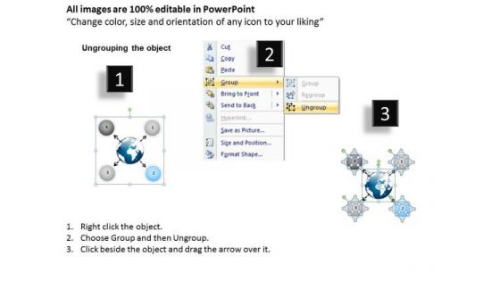 Arrow Diagram Indicate The Tasks Circular Flow Layout Process PowerPoint Slide