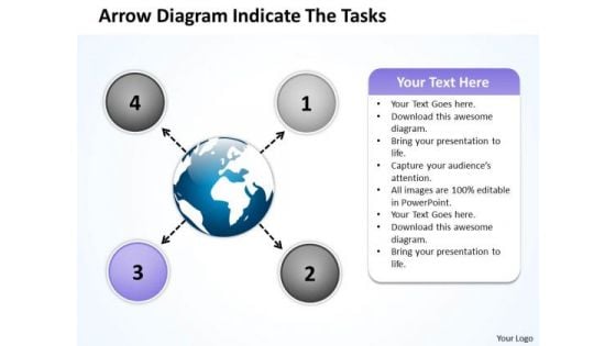 Arrow Diagram Indicate The Tasks Circular Flow Layout Process PowerPoint Slides