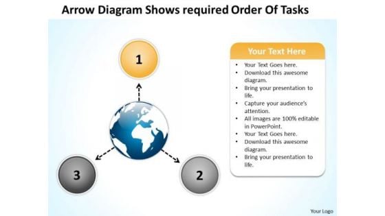 Arrow Diagram Shows Required Order Of Tasks Arrows Process Software PowerPoint Templates