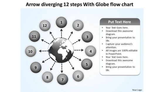 Arrow Diverging 12 Steps With Globe Flow Chart Ppt Circular Network PowerPoint Slides Arrow Diverging 12 Steps With Globe Flow Chart Ppt Circular Network PowerPoint Slides
