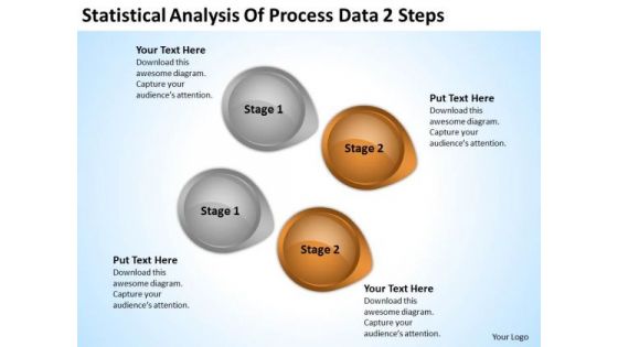 Arrow In PowerPoint Statistical Analysis Of Process Data 2 Steps Ppt Slide