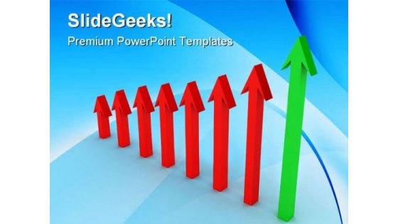 Arrow Indicating Profit Success PowerPoint Templates And PowerPoint Backgrounds 0511