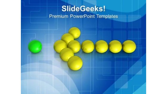 Arrow Of Ball Leadership Concept PowerPoint Templates Ppt Backgrounds For Slides 0213 Arrow Of Ball Leadership Concept PowerPoint Templates Ppt Backgrounds For Slides 0213
