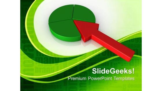 Arrow Pie Chart Success PowerPoint Templates And PowerPoint Themes 0612