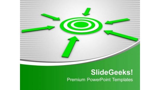 Arrow Pointing Towards Target Business PowerPoint Templates Ppt Backgrounds For Slides 0313