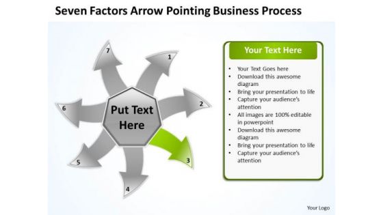 Arrow Pointing World Business PowerPoint Templates Process Arroow Radial Diagram Slides