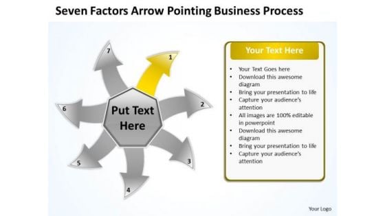 Arrow Pointing World Business PowerPoint Templates Process Radial Diagram Slide