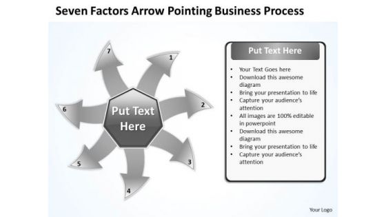 Arrow Pointing World Business PowerPoint Templates Process Radial Diagram Slides