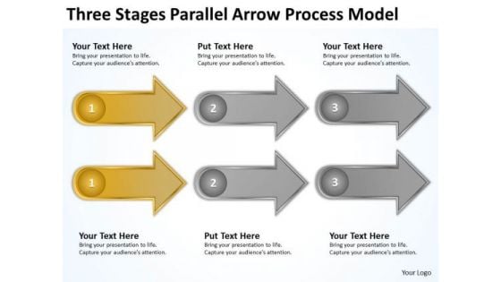 Arrow Process Model How To Start Business Plan Writing PowerPoint Templates