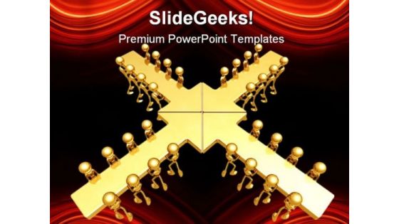 Arrow Team People PowerPoint Themes And PowerPoint Slides 0511