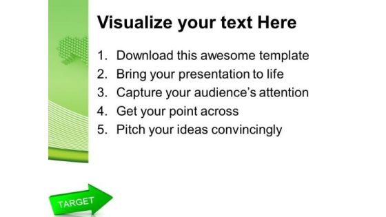 Arrow With Target Global Business PowerPoint Templates And PowerPoint Themes 1112 Slide03