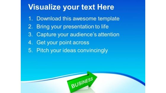Arrow With Word Business PowerPoint Templates And PowerPoint Themes 0812