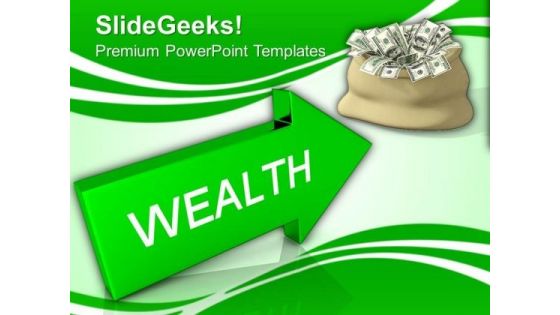 Arrow With Word Wealth Business PowerPoint Templates And PowerPoint Themes 0912 Arrow With Word Wealth Business PowerPoint Templates And PowerPoint Themes 0912