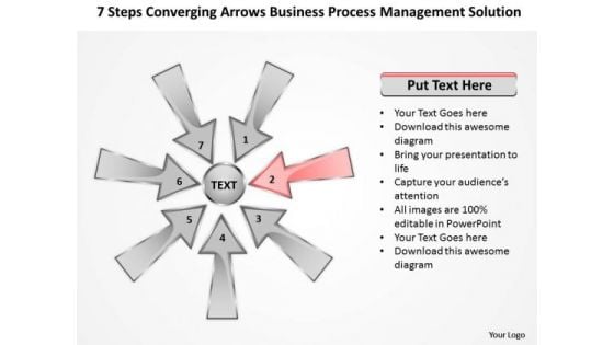 Arrows Business Process Management Solution Cicular Cycle PowerPoint Slides