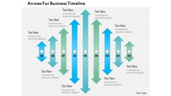 Arrows For Business Timeline PowerPoint Template