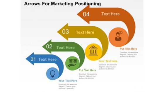 Arrows For Marketing Positioning PowerPoint Template