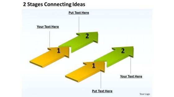 Arrows For PowerPoint 2 Stages Connecting Ideas Slides Arrows For PowerPoint 2 Stages Connecting Ideas Slides
