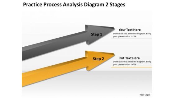 Arrows For Ppt Analysis Diagram 2 Stages PowerPoint Templates Backgrounds Slides