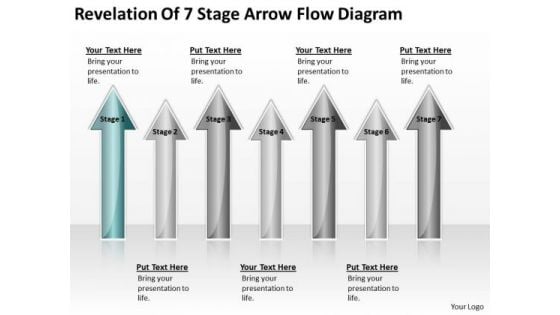 Arrows For Ppt Of 7 Stage Flow Diagram 1 PowerPoint Templates Backgrounds Slides