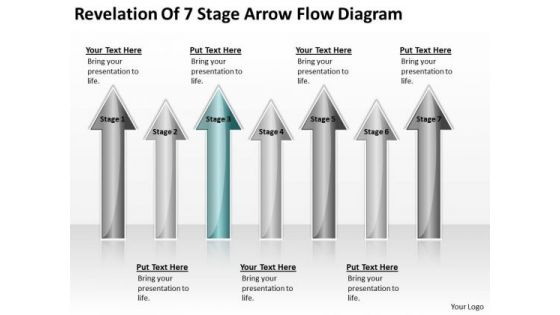 Arrows For Ppt Of 7 Stage Flow Diagram 3 PowerPoint Templates Backgrounds Slides