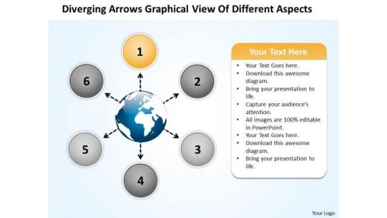 Arrows Graphical View Of Different Aspects Circular Circular Network PowerPoint Templates