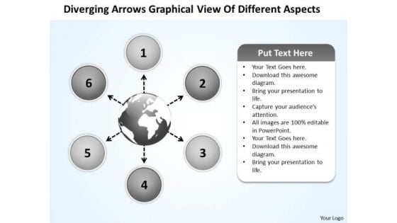 Arrows Graphical View Of Different Aspects Circular Network PowerPoint Templates