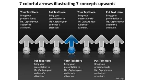 Arrows Illustrating Concepts Upwards Bed And Breakfast Business Plan PowerPoint Templates