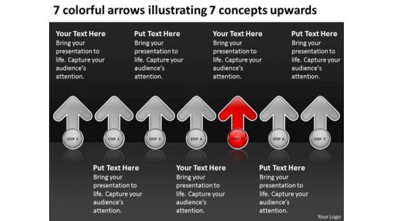 Arrows Illustrating Concepts Upwards How To Write Out Business Plan PowerPoint Slides