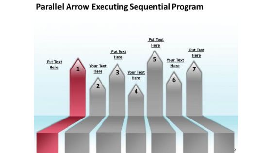 Arrows In PowerPoint Parallel Executing Sequential Program Templates