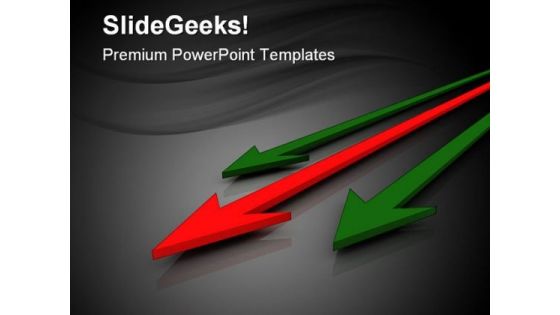 Arrows Leadership PowerPoint Themes And PowerPoint Slides 0411