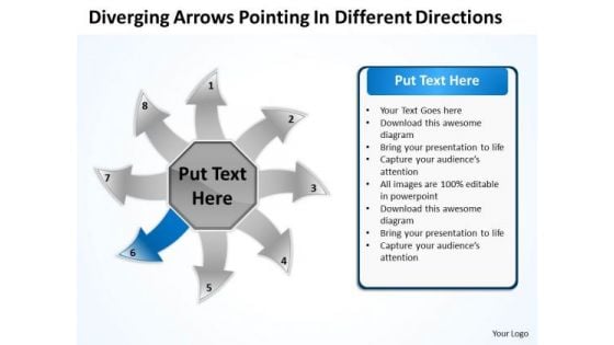 Arrows Pointing Different Directions Ppt Circular Flow Process Chart PowerPoint Slides