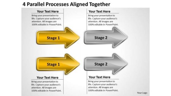 Arrows PowerPoint Processes Aligned Togethe Ppt Templates Backgrounds For Slides