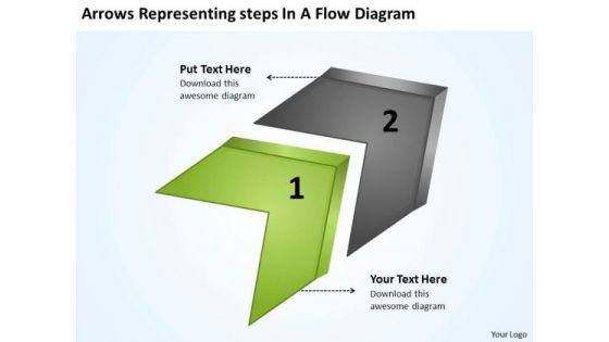 Arrows Representing Steps Flow Diagram Chart Creator Online PowerPoint Templates