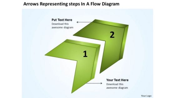 Arrows Representing Steps Flow Diagram Flowchart Application PowerPoint Templates