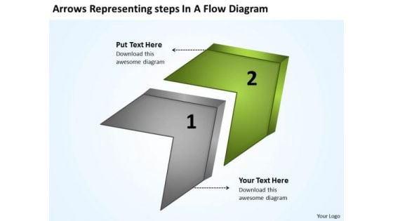 Arrows Representing Steps Flow Diagram Po Process Chart PowerPoint Templates