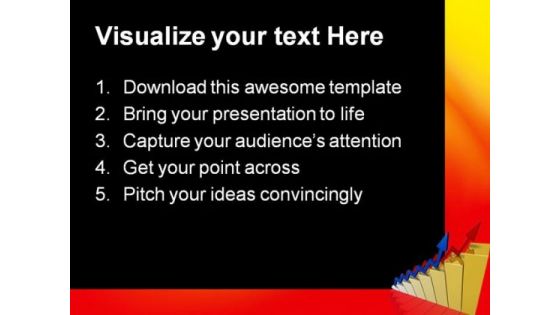 Arrows Shows Success Sales PowerPoint Themes And PowerPoint Slides 0411