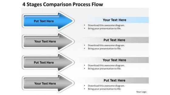 Arrows Stages Comparison Process Flow PowerPoint Templates Backgrounds For Slides