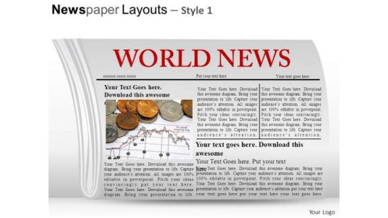 Article Newspaper Layouts 1 PowerPoint Slides And Ppt Diagram Templates