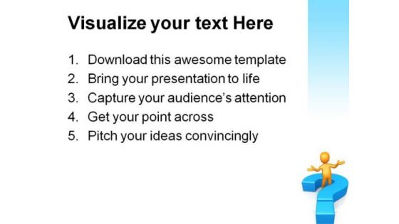 Ask A Question Business PowerPoint Themes And PowerPoint Slides 0611