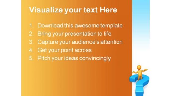 Ask A Question Business PowerPoint Themes And PowerPoint Slides 0611