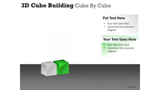 Aspirations 3d Cube Building PowerPoint Slides And Ppt Diagram Templates