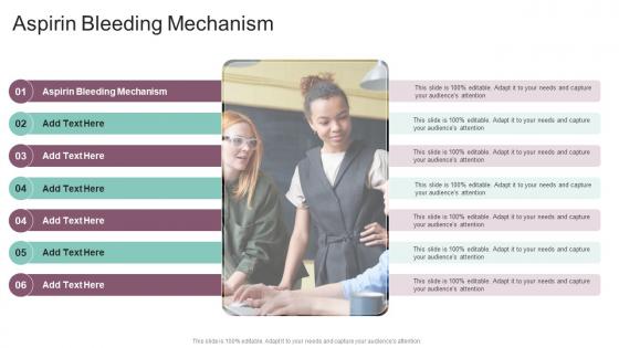Aspirin Bleeding Mechanism In Powerpoint And Google Slides Cpb