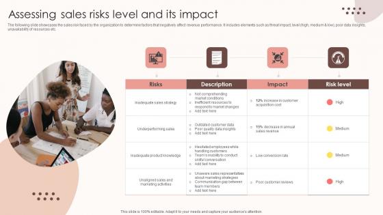 Assessing Sales Risks Assessing Sales Risks Level And Its Impact Summary PDF