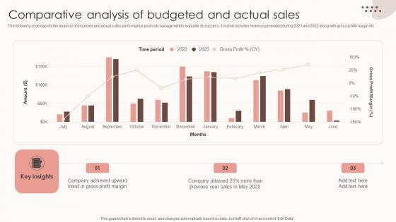 Assessing Sales Risks Comparative Analysis Of Budgeted And Actual Sales Sample PDF