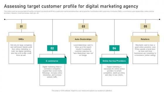 Assessing Target Customer Profile For Digital Marketing Business Topics Pdf