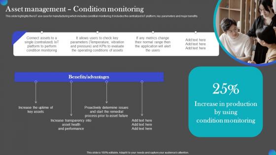 Asset Management Condition Monitoring IOT Adoption Manufacturing Background PDF